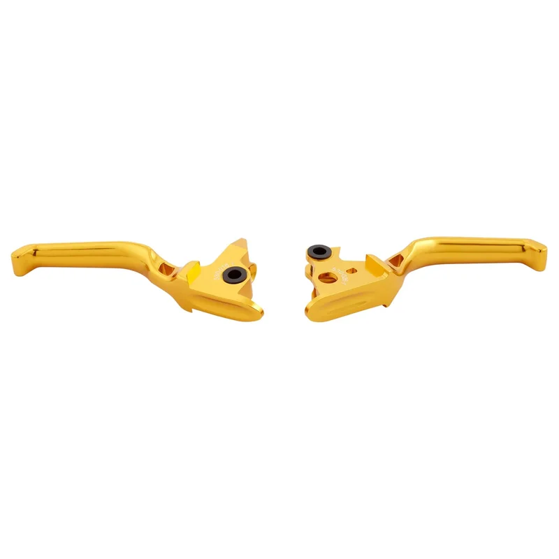Arlen Ness Method handlebar lever set. Gold