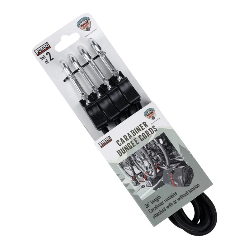 Army Surplus Carabiner bungee cords 36 inch black