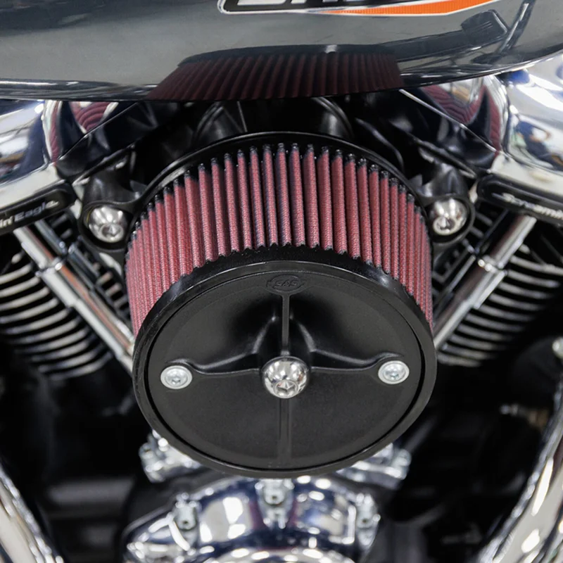 S&S Stealth air cleaner kit +1". Without cover.