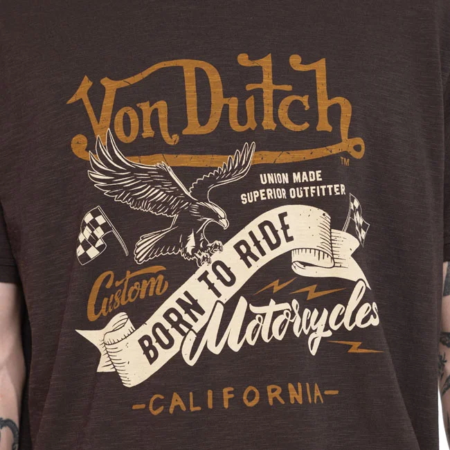 Von Dutch Born To Ride t-shirt black
