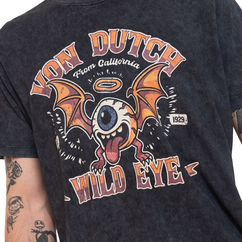 Von Dutch Wild Eye t-shirt washed black