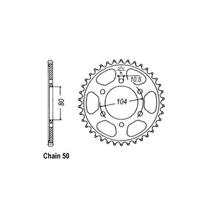 JT Sprockets JT Rear Sprocket 488.45