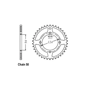 JT Sprockets JT Rear Sprocket 282.34