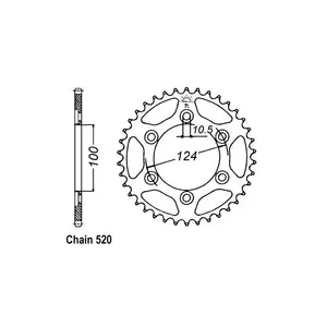 JT Sprockets JT Rear Sprocket 735.40