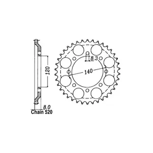 JT Sprockets JT Rear Sprocket 477.43
