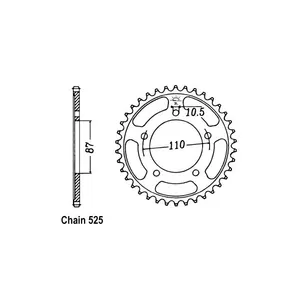 JT Sprockets JT Rear Sprocket 807.44