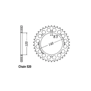 JT Sprockets JT Rear Sprocket 487.44
