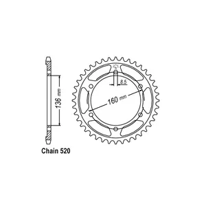 JT Sprockets JT Rear Sprocket 5.43
