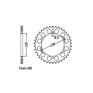 JT Sprockets JT Rear Sprocket 846.41