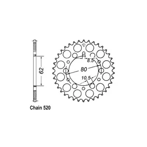 JT Sprockets JT Rear Sprocket 845.40