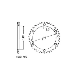 JT Sprockets JT Rear Sprocket 1821.47