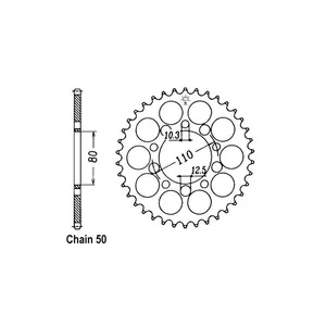JT Sprockets JT Rear Sprocket 1334.36
