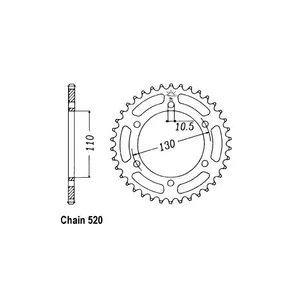 JT Sprockets JT Rear Sprocket 486.41