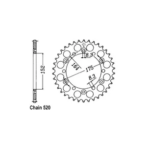 JT Sprockets JT Rear Sprocket 853.42