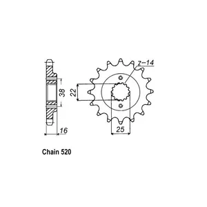 JT Sprockets JT Front Sprocket 736.14