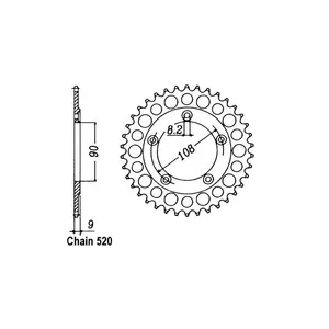 JT Sprockets JT Rear Sprocket 491.40