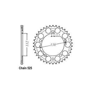 JT Sprockets JT Rear Sprocket 1304.44