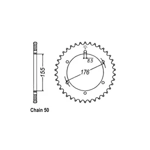 JT Sprockets JT Rear Sprocket 2011.42