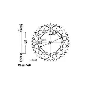 JT Sprockets JT Rear Sprocket 210.48