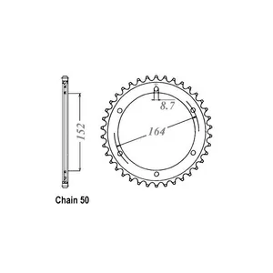 JT Sprockets JT Rear Sprocket 841.42