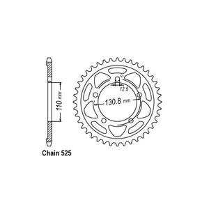 JT Sprockets JT Rear Sprocket 7.44