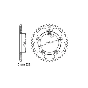 JT Sprockets JT Rear Sprocket 744.38
