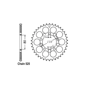JT Sprockets JT Rear Sprocket 1332.40