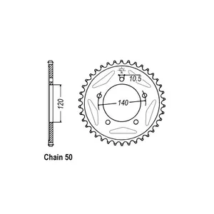 JT Sprockets JT Rear Sprocket 1800.42