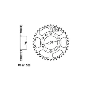 JT Sprockets JT Rear Sprocket 1825.37