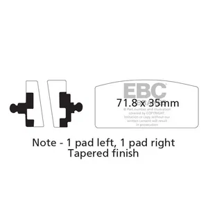EBC EBC Organic brake pads