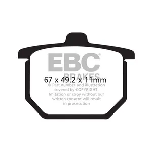 EBC EBC V-pad Semi Sintered brake pads