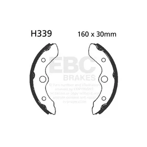 EBC EBC grooved brake shoes