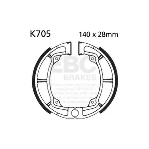 EBC EBC grooved brake shoes