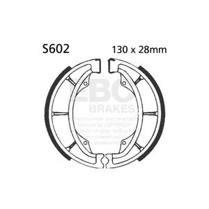 EBC EBC plain brake shoes