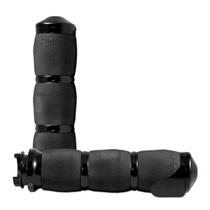 Avon Grips Avon MT Air Cushion grips black anodized, throttle assist