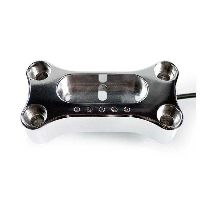 Motogadget MSM handlebar top clamp. 22mm. Polished