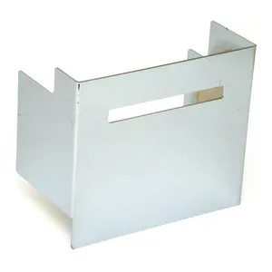 MCS Battery side cover, smooth with window. Chrome