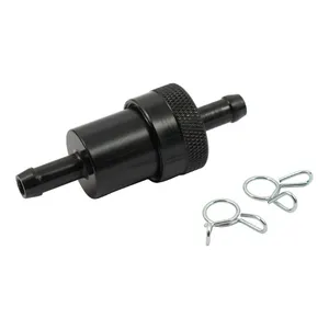 MCS Black aluminum fuel filter, 5/16"