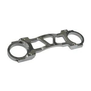 MCS Fork brace, 41mm. slotted. Chrome