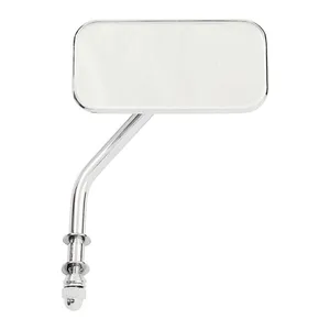 MCS Small rectangular mirror. short stem, chrome