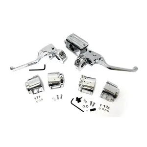 MCS Chrome h.bar control kit, 5/8" bore