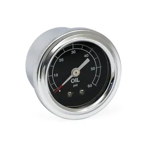 MCS Oil pressure gauge, liquid filled. 0-60 PSI
