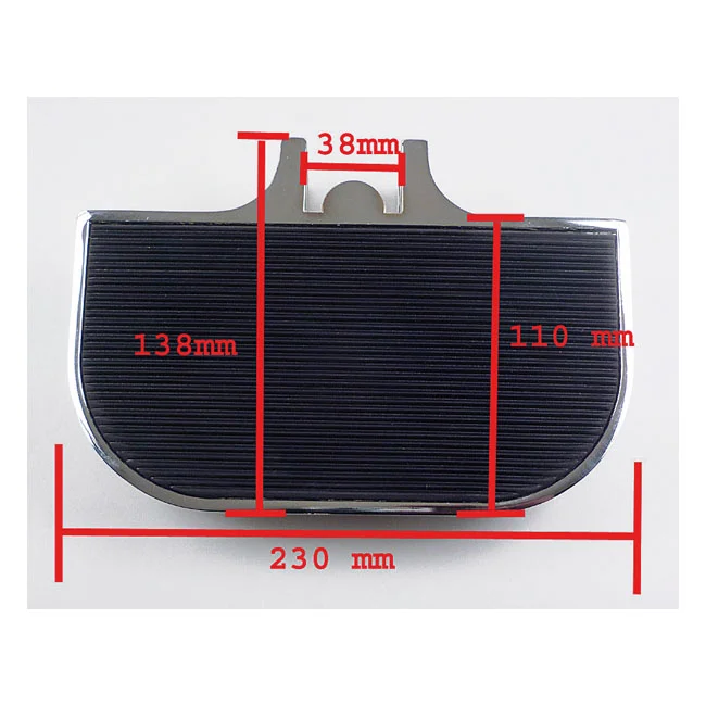 MCS Mini-D floorboards. Chrome - 900579