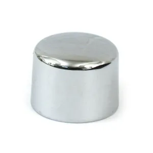 MCS Front axle nut cap kit. Chrome