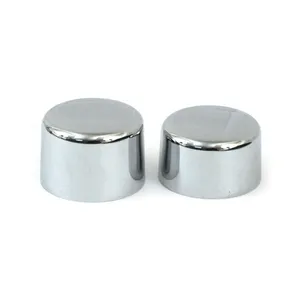 MCS Front axle nut cap kit. Chrome