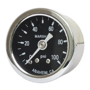 Marshall Marshall oil pressure gauge, 0-100 PSI. Stainless housing