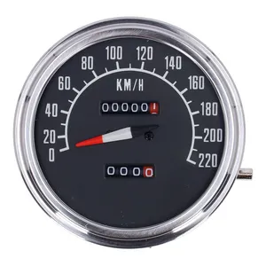MCS FL speedometer, ''74-84 face'', black. 1:1 kmh
