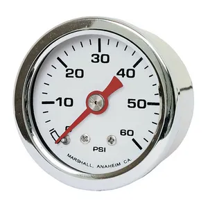Marshall Marshall oil pressure gauge, 0-60 PSI. Stainless housing