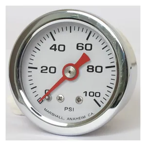 Marshall Marshall oil pressure gauge, 0-100 PSI. Stainless housing