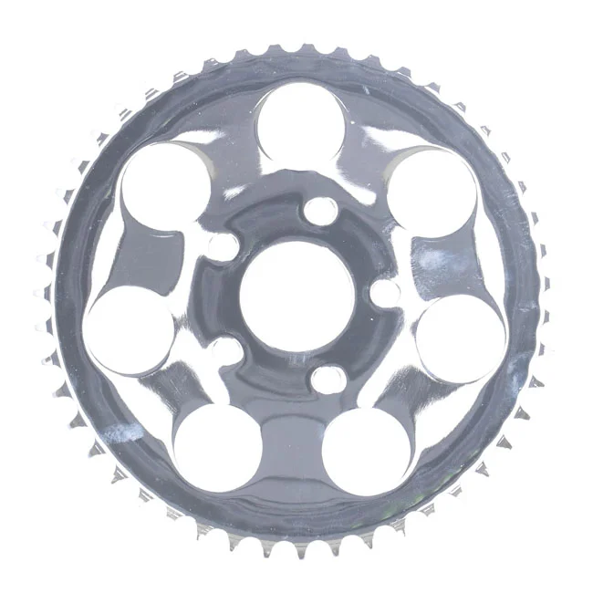 MCS Rear sprocket, chrome. 47t - 900920